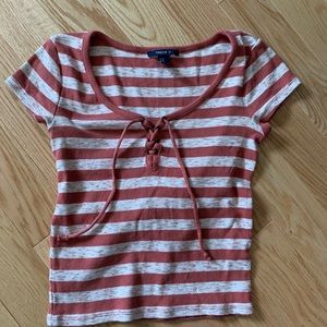 Striped tight t shirt